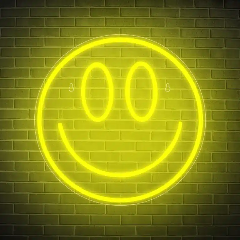 Neon smiley 1