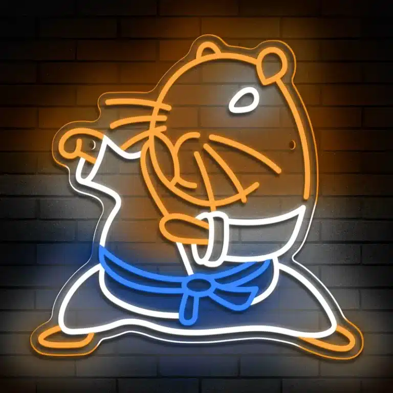 Neon Capybara Karaté 1