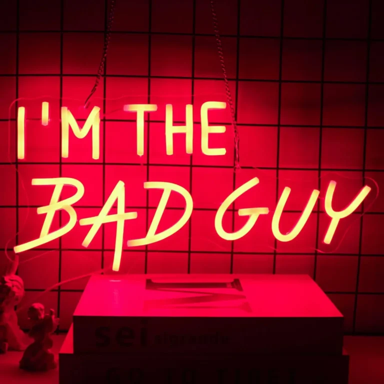 Neon I’m the bad guy 1