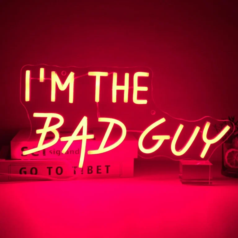 Neon I’m the bad guy 2