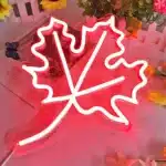 Neon feuille d’érable 1