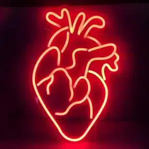 Neon coeur humain 1