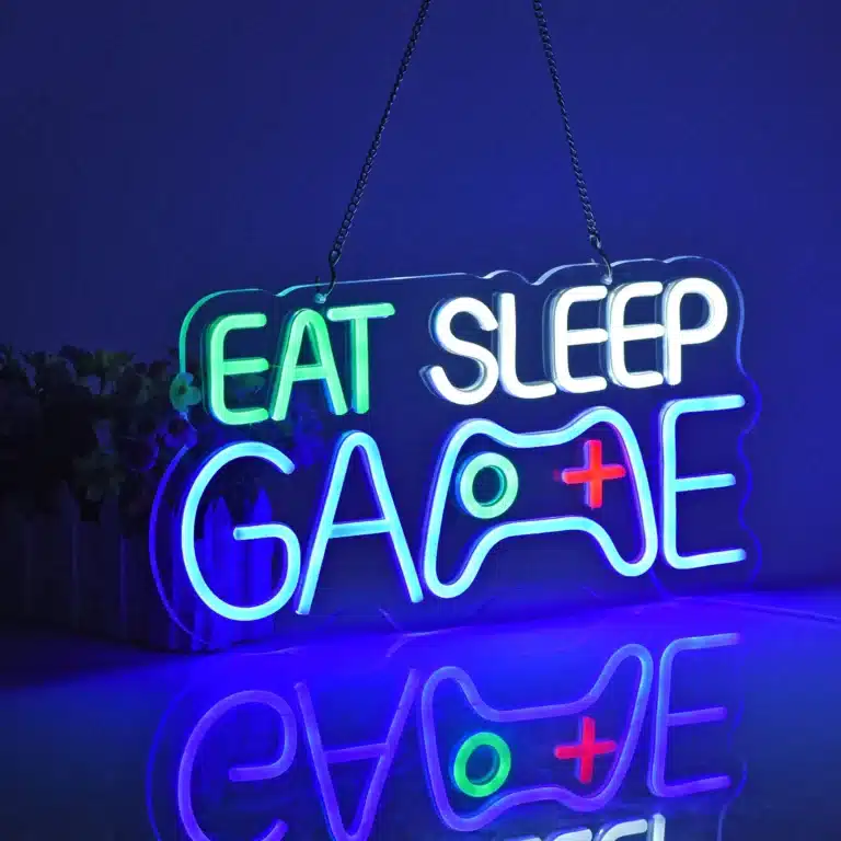 Neon Eat Sleep Game 1