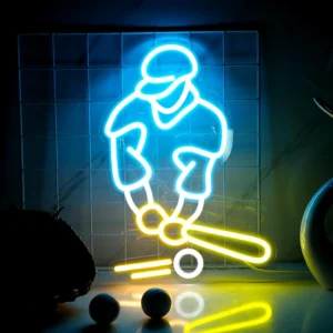 Neon Joueur de Baseball 1