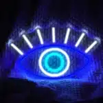 Neon oeil porte bonheur 2