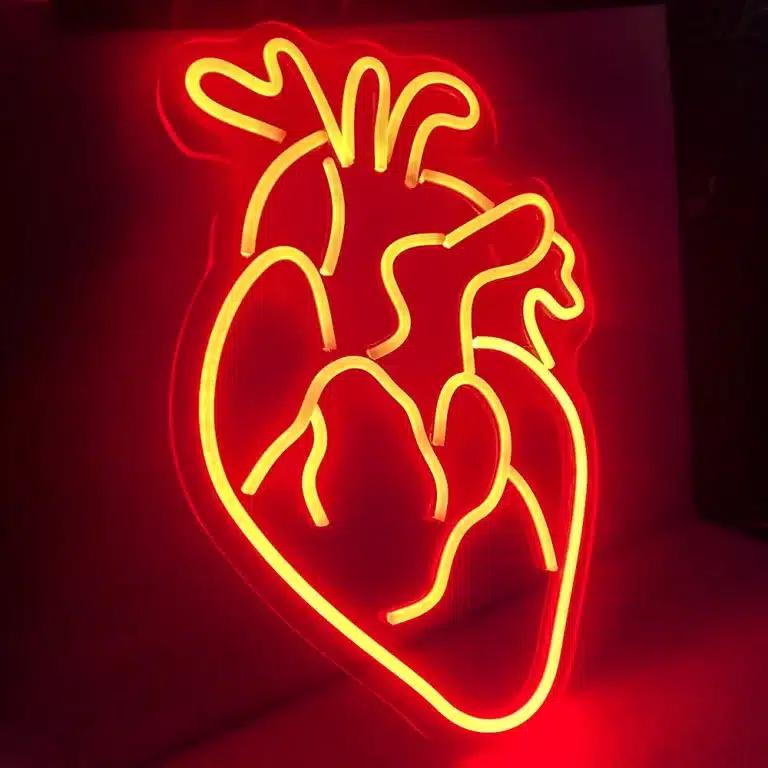 Neon coeur humain 2