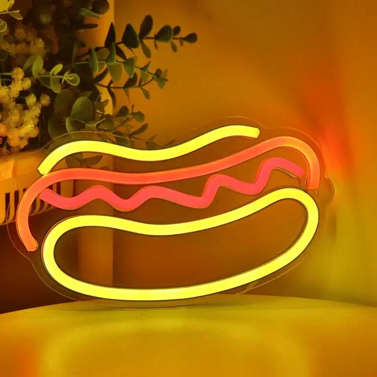 Neon Hot Dog 1