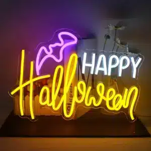 Neon Happy Halloween 1