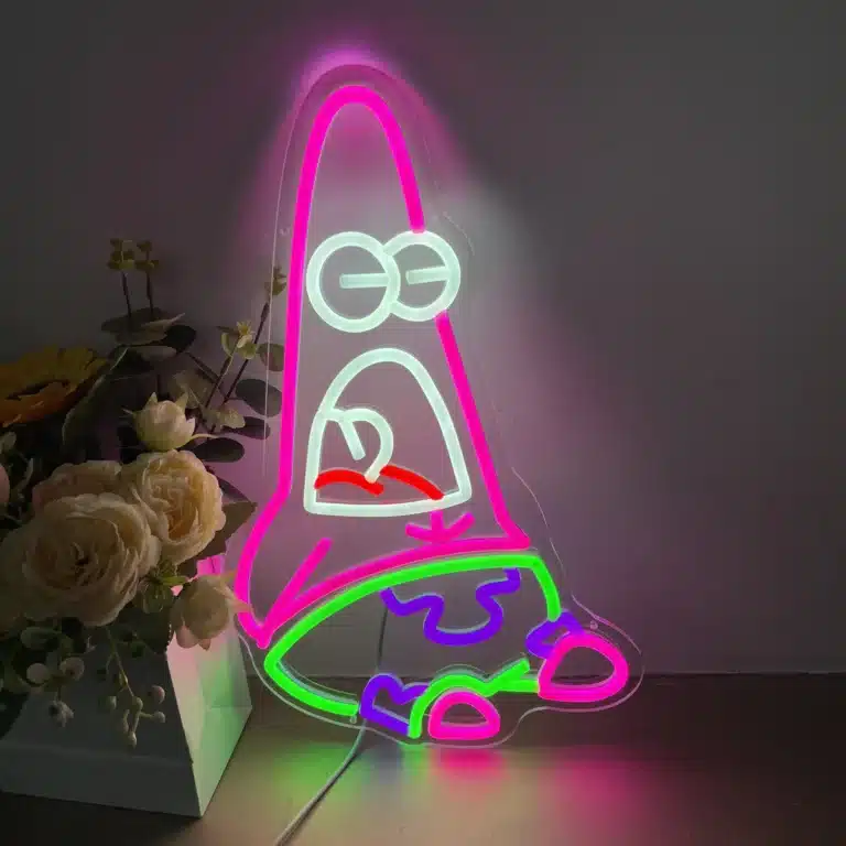 Neon Patrick Bob l'éponge 1