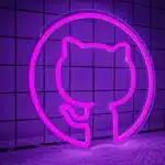 Neon Logo Github 2