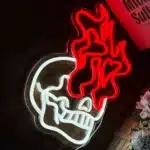 Neon Crâne Coeurs 1