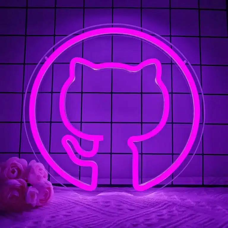 Neon Logo Github 1