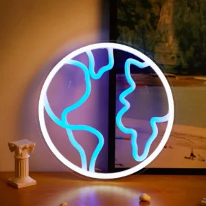 Neon Globe Terrestre 2