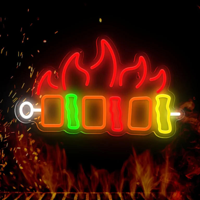 Neon Brochette Barbecue 1