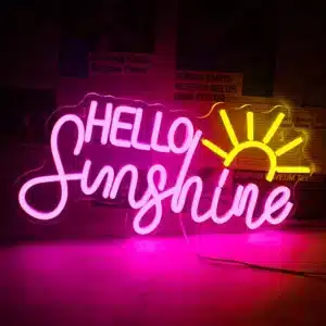 Neon Hello Sunshine 1