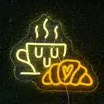 Neon Café Croissant 1
