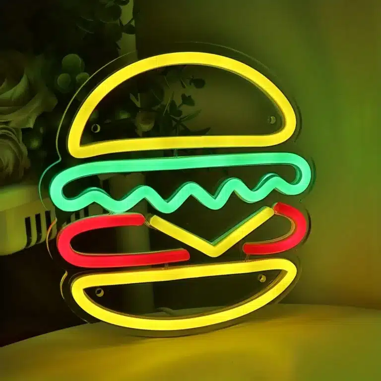 Neon Hamburger 1