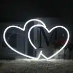 Neon Double Coeur 2