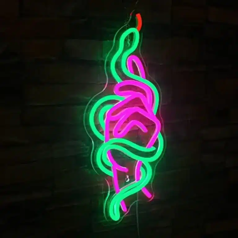 Neon Main Serpent Entrelacé 2