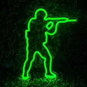 Neon Logo Counter Strike 1