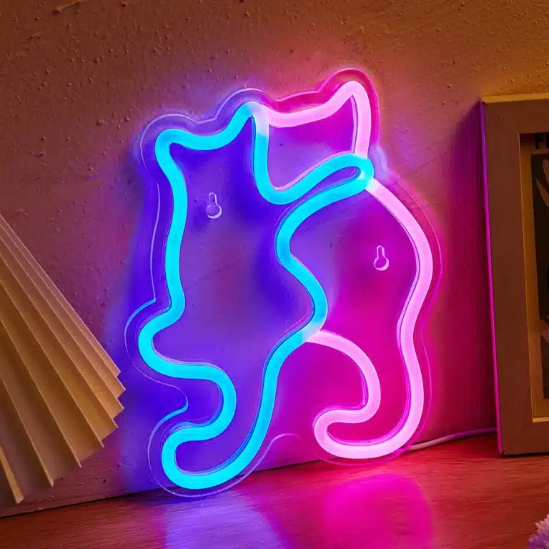 Neon Chats Calin 2