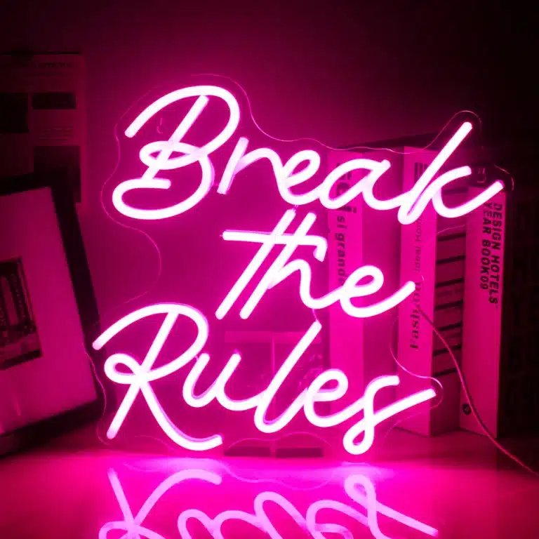 Neon Break The Rules 1