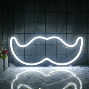 Neon Moustache 1