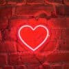 Neon Coeur Rouge