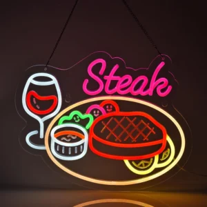 Neon Steak 1