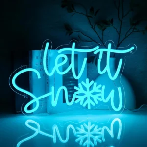 Neon Let it snow 1