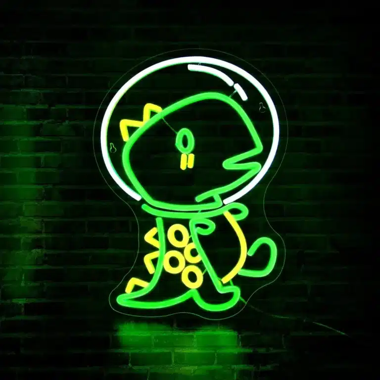 Neon Dinosaure Astronaute 1