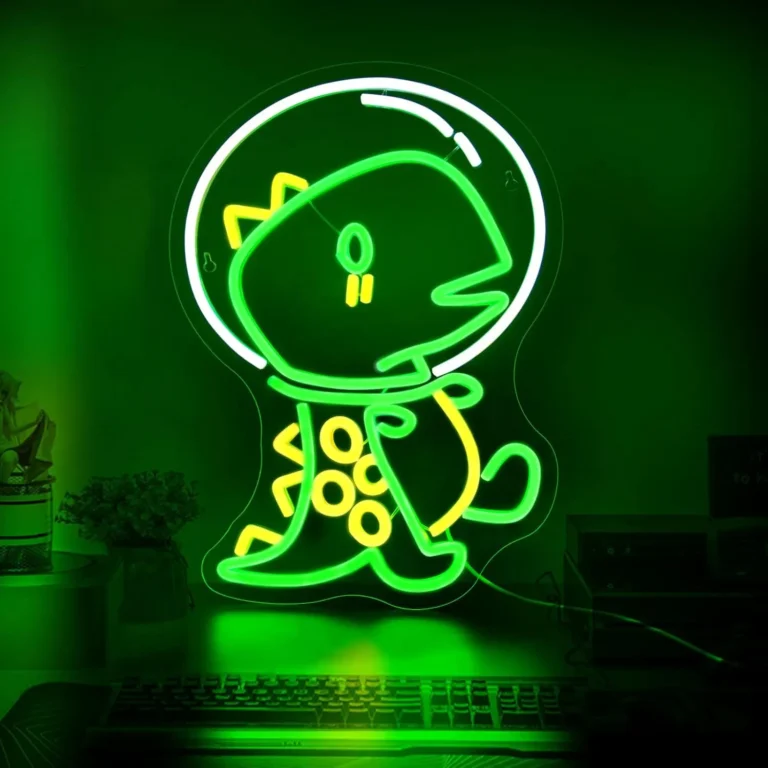 Neon Dinosaure Astronaute 2