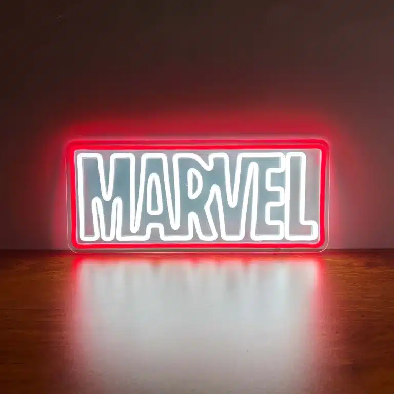 Neon Logo Marvel 2