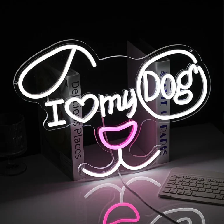 Neon I Love My Dog 2