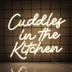 Neon Cuddles in the Kitchen 1