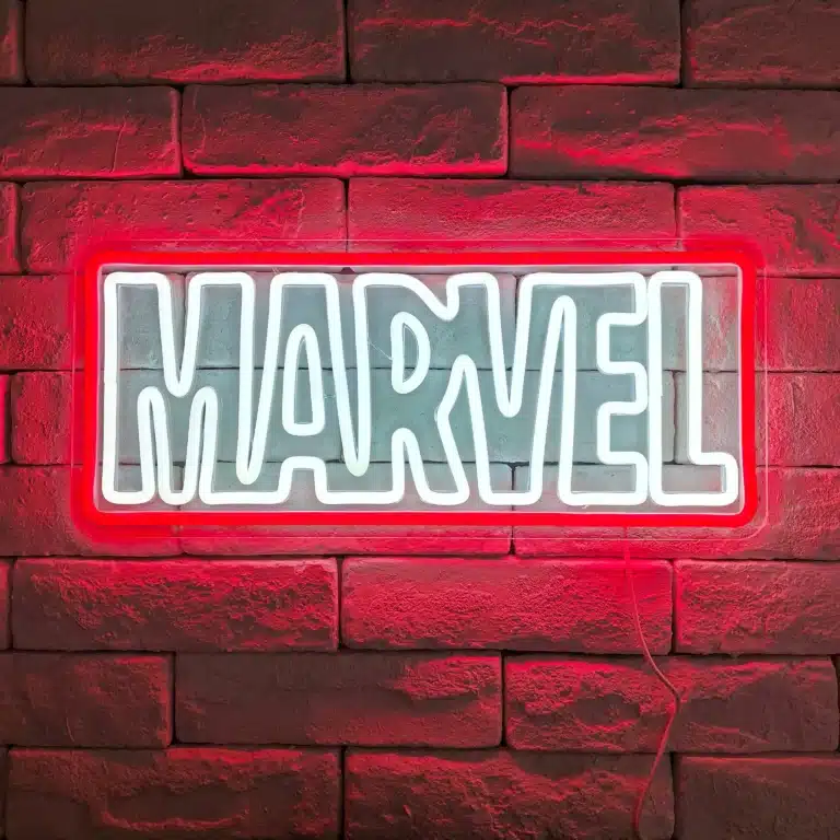 Neon Logo Marvel 1