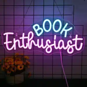 Neon Book Enthusiast 1