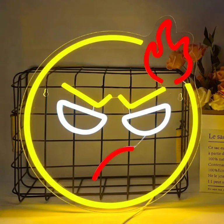 Neon Emoji Colère 1