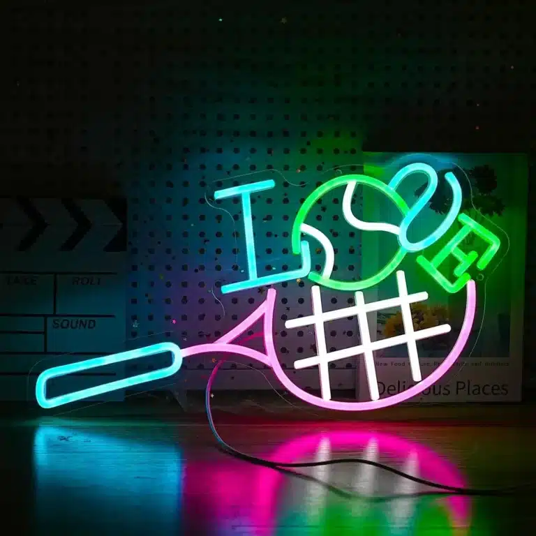 Neon I Love Tennis 1