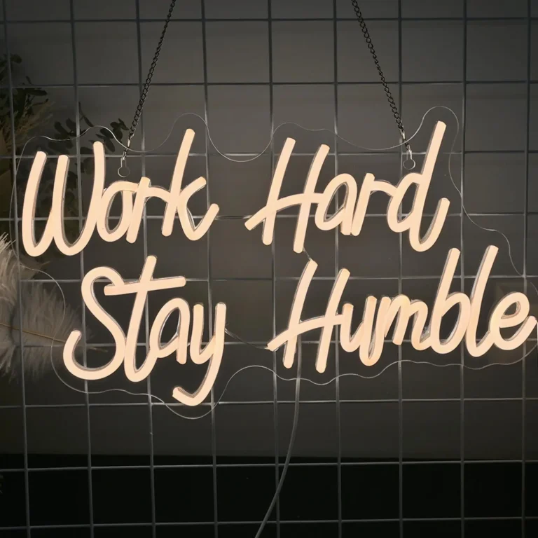 Neon Work Hard Stay Humble 1