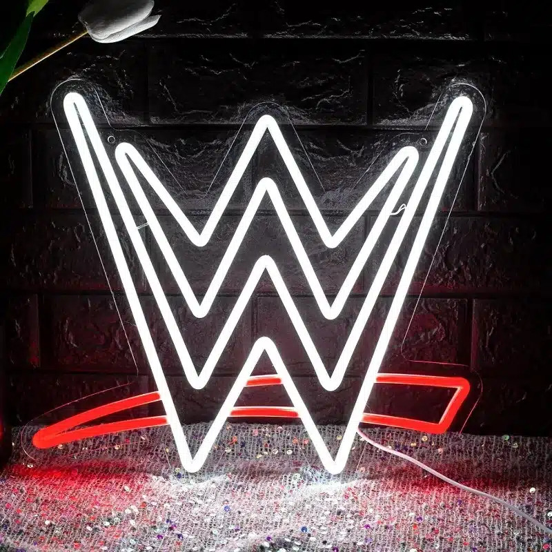Neon LED Logo WWE (World Wrestling Entertainment)