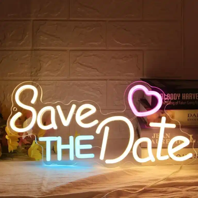 Neon Save The Date 1