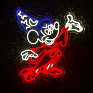 Neon Mickey Magicien