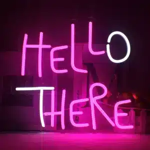 Neon Hello There 1