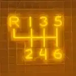 Neon Boite de Vitesse Voiture 2