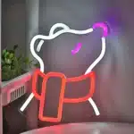 Neon Ours Blanc Écharpe 2