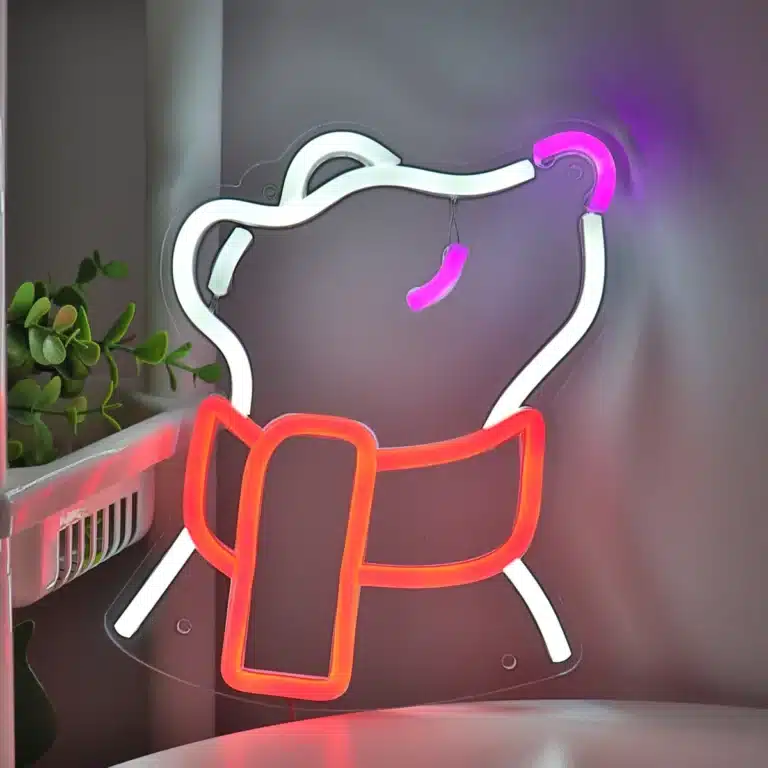 Neon Ours Blanc Écharpe 2