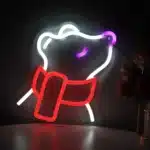 Neon Ours Blanc Écharpe 1