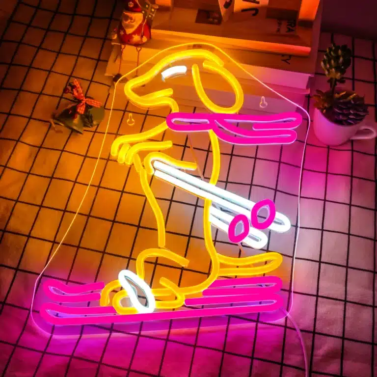 Neon Chien Skieur 2