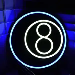 Neon Boule de Billard 8 1